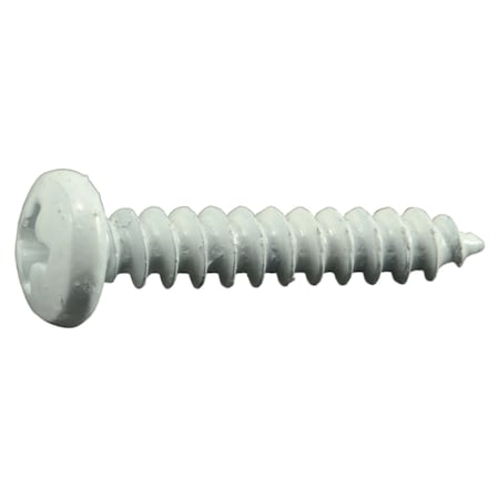 Midwest Fastener Sheet Metal Screw, #10 x 1 in, Painted Steel Pan Head Phillips Drive, 30 PK 35975